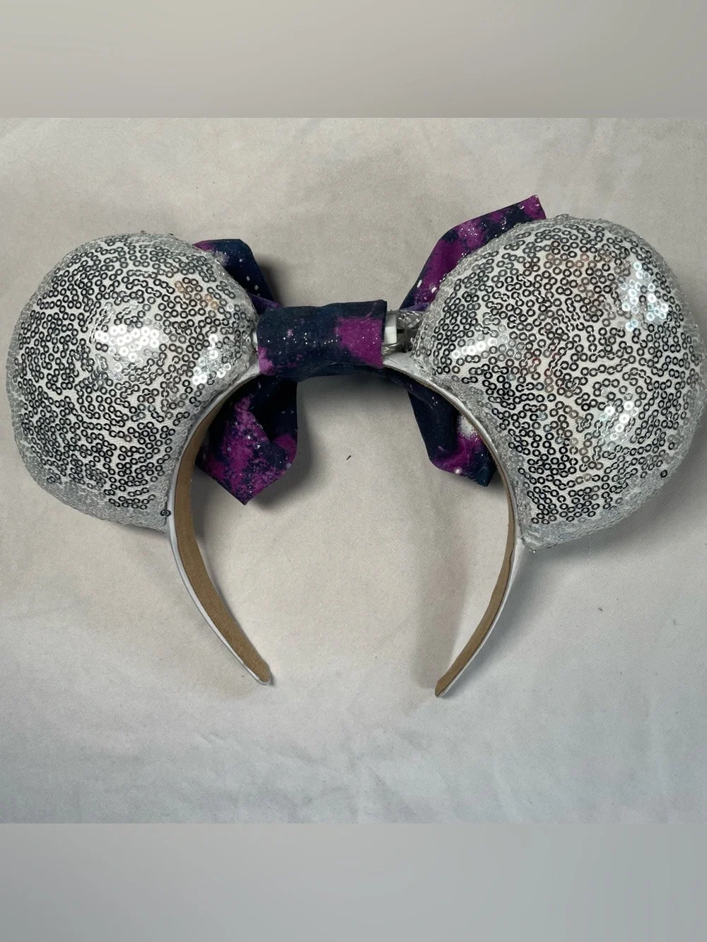 Light Up Disney Space Mountain Mouse Ears Headband And Free Gift New (Other)